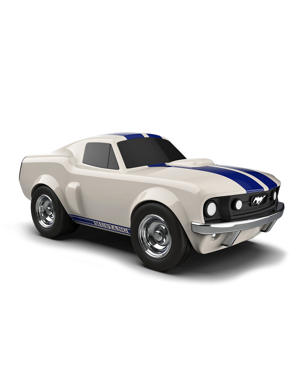 Baghera Ford Mustang Racing Car, Ivory White