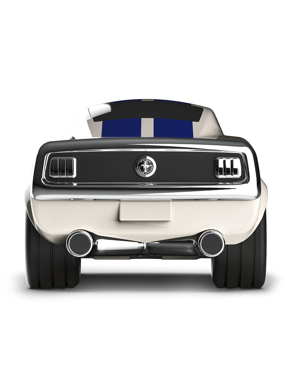 Baghera Ford Mustang Racing Car, Ivory White