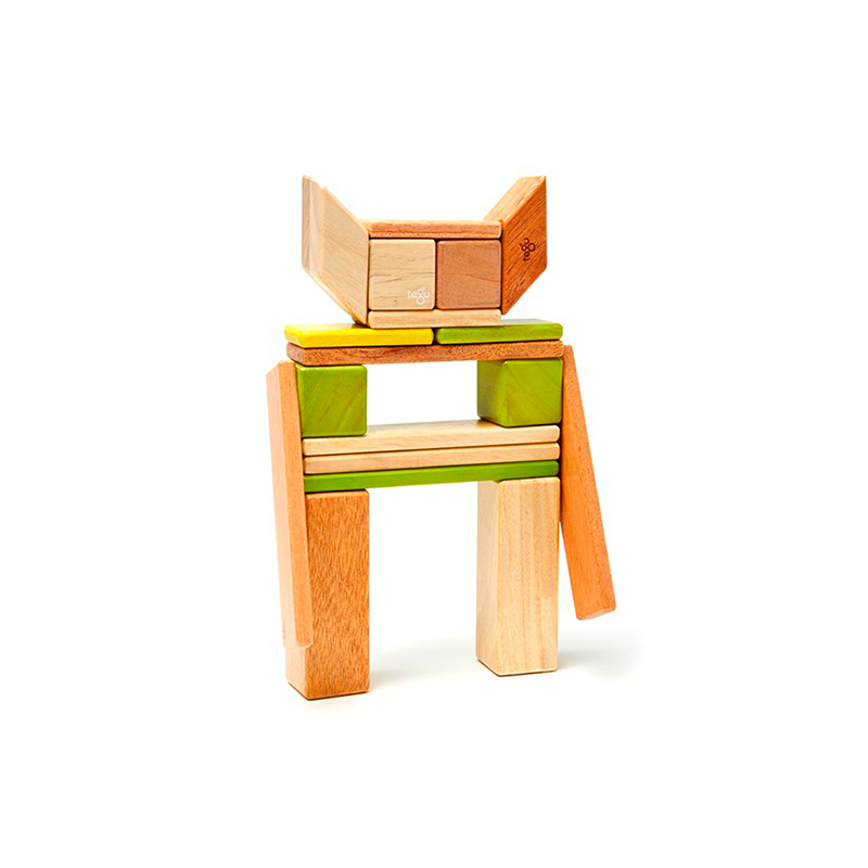 24-Piece Set <br>Magnetic Wooden Blocks <br>Tegu Classics