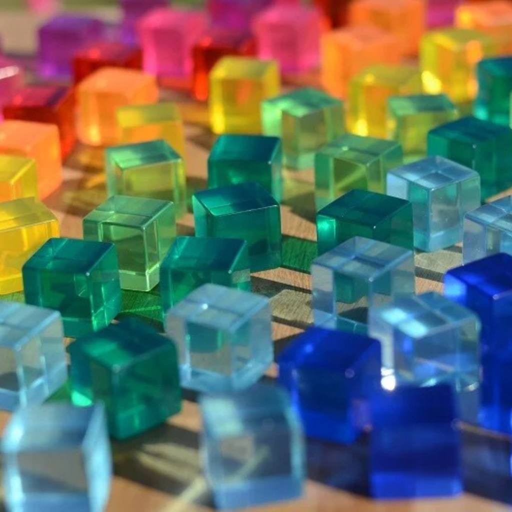 Bauspiel Lucent Cubes, Set of 100