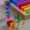 Bauspiel Lucent Cylinders, 16-Piece Set