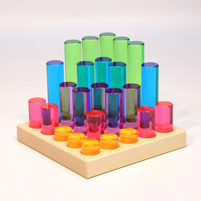 Bauspiel Lucent Pillars, 25-Piece Set