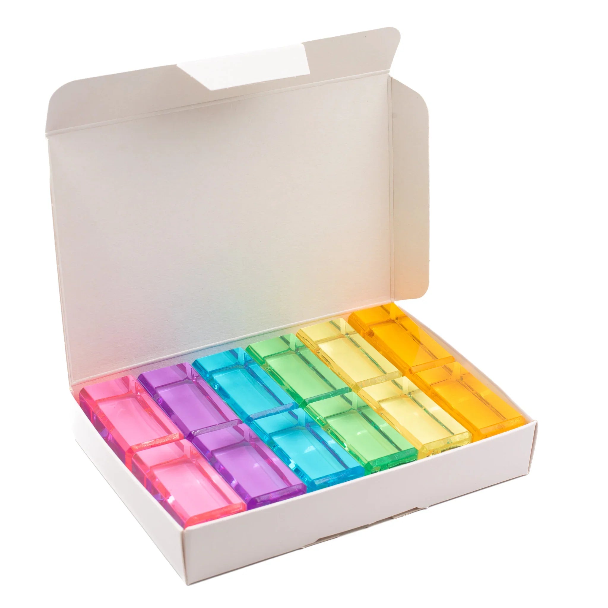 Bauspiel Luminous Blocks, Pastel, 12-Piece Set