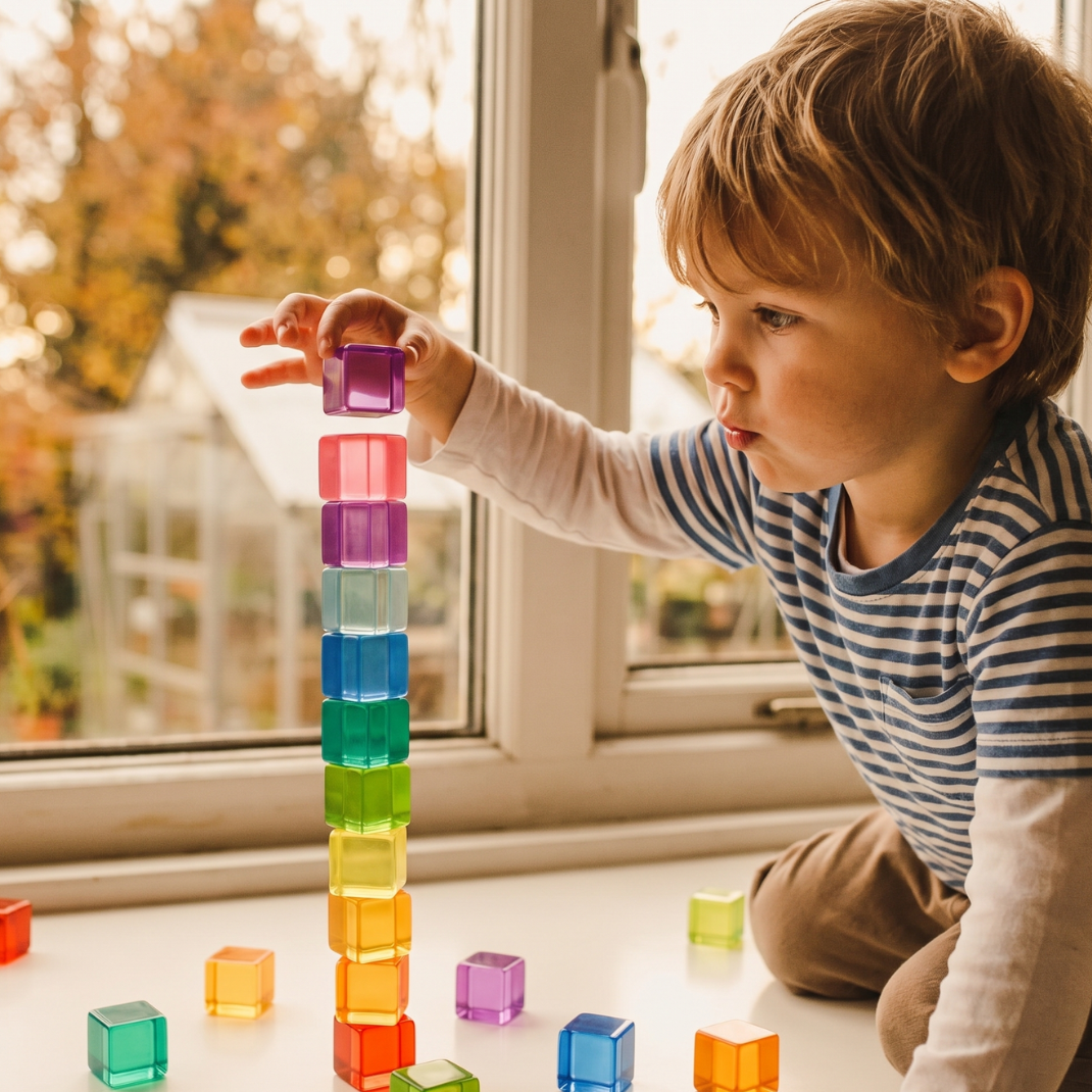 Bauspiel Lucent Cubes, Set of 100