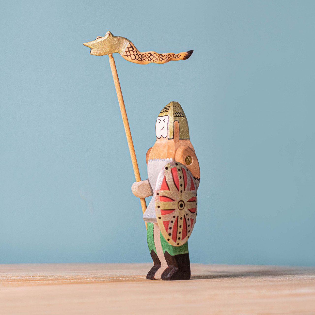 Bumbu Dacian Knight, Spear, Shield and Dragon Flag Set