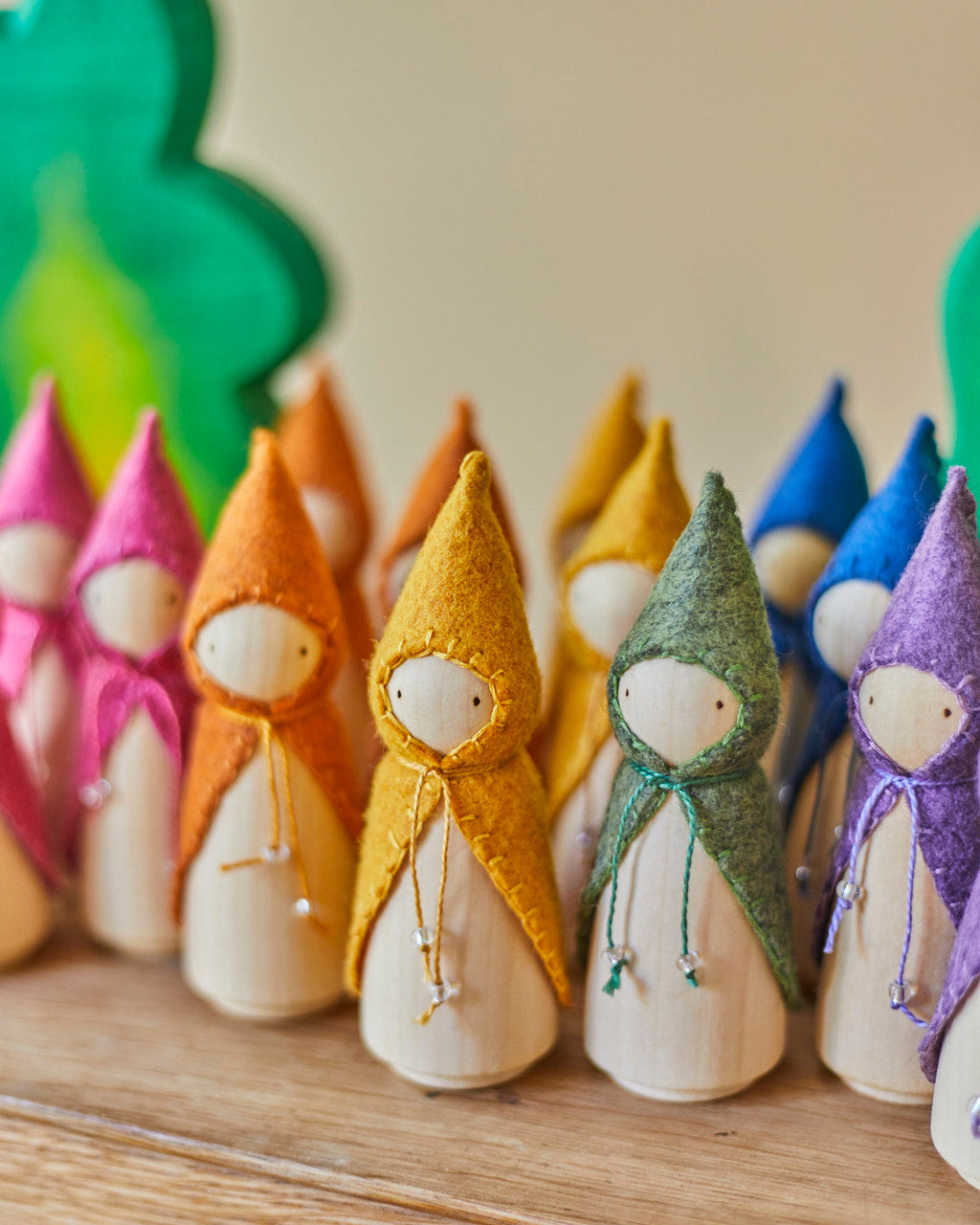 Blue Wooden Gnome
