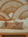 "Boho Tribe" Bolster Pillow with Fringe