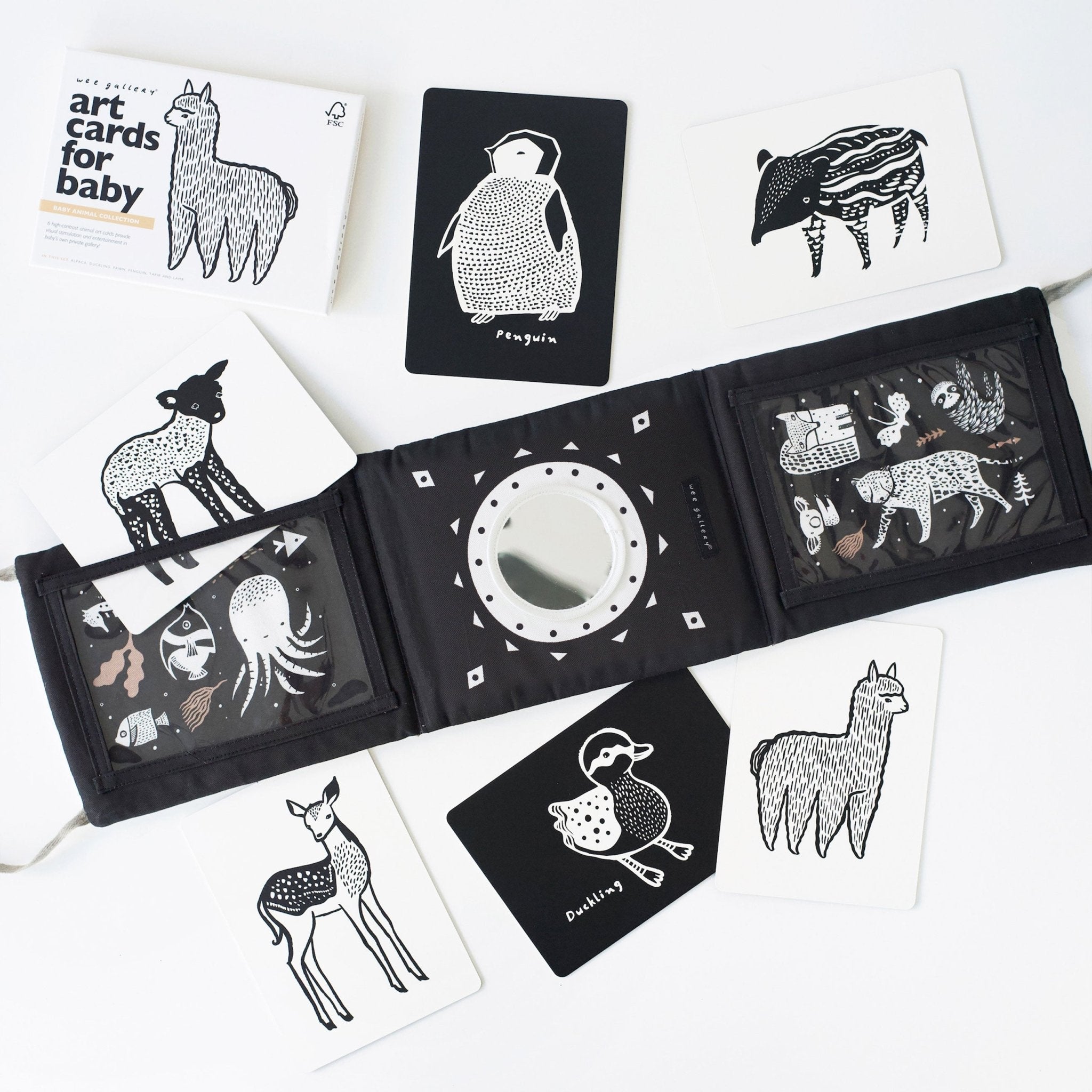 Baby Tummy Time Gallery with Mirror Gift Set