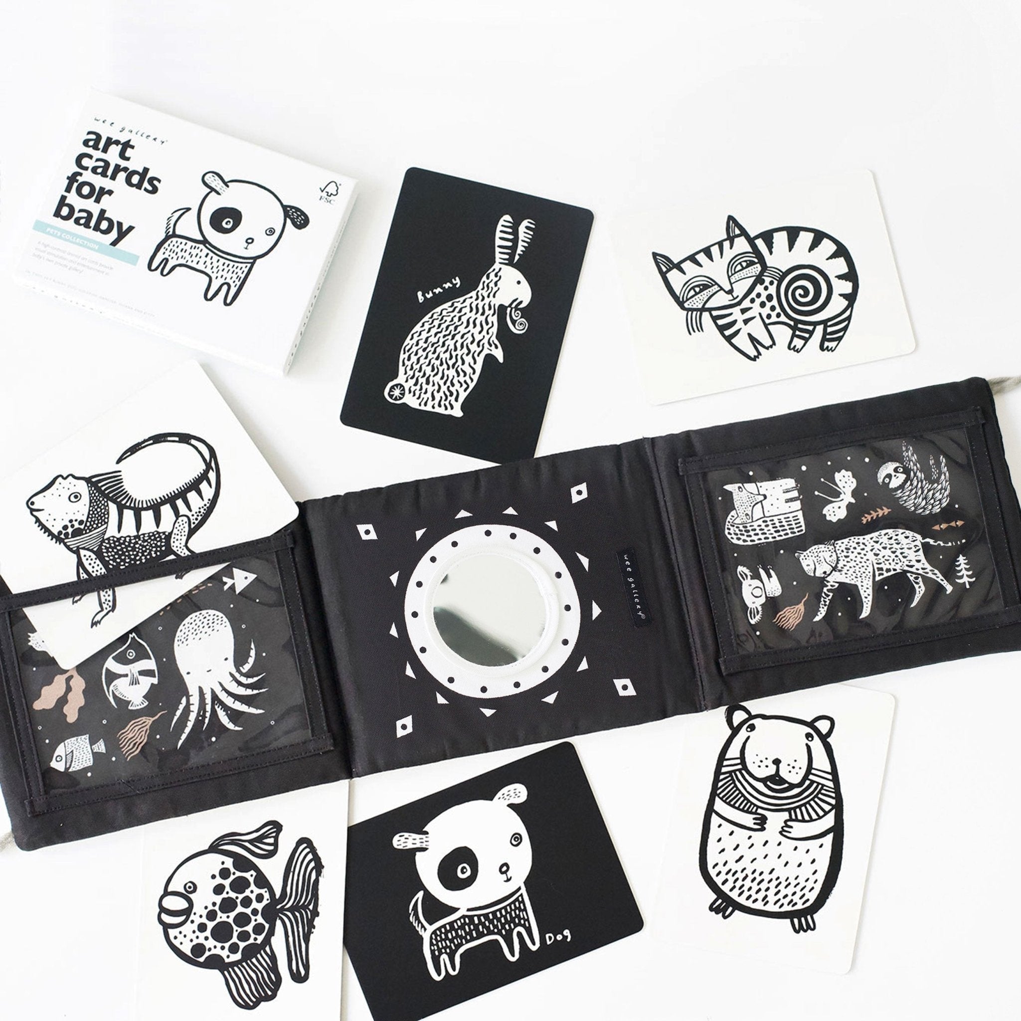 Baby Tummy Time Gallery with Mirror Bundle